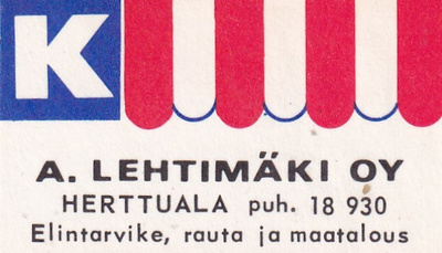 Herttuala. A. Lehtimäki Oy      b595