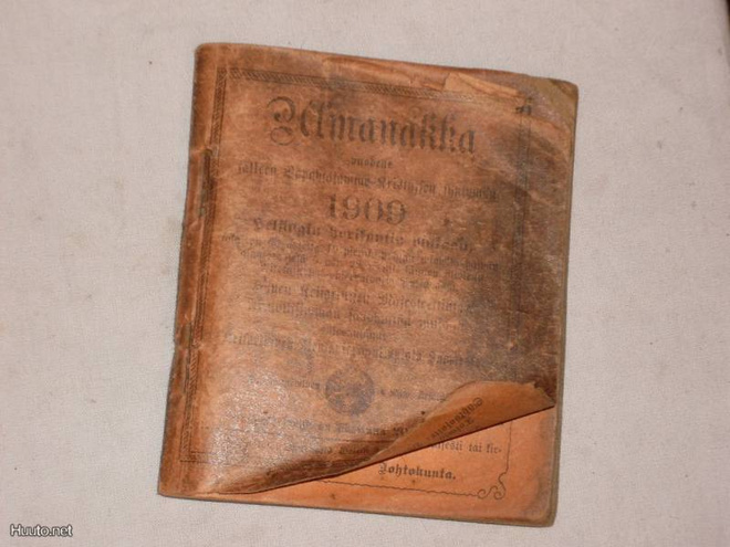 huuda syntymävuotesi almanakka 1909