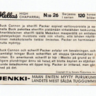 Purkkakuva Hellas HIGH CHAPARRAL n:o 26 Purukumikuva - pikkukuva 2