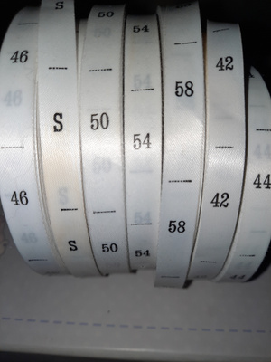 Vaatteisiin kokomerkki s , 42-46 , 50, 54 ja 58