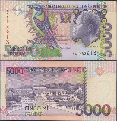 Sao Tome e Principe 5000 Dobras 1996 (P-65a) UNC