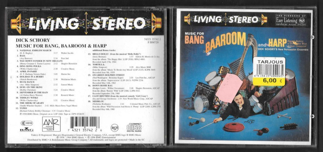 Dick Schory's New Percussion Ensemble – Music For Bang, Ba..
