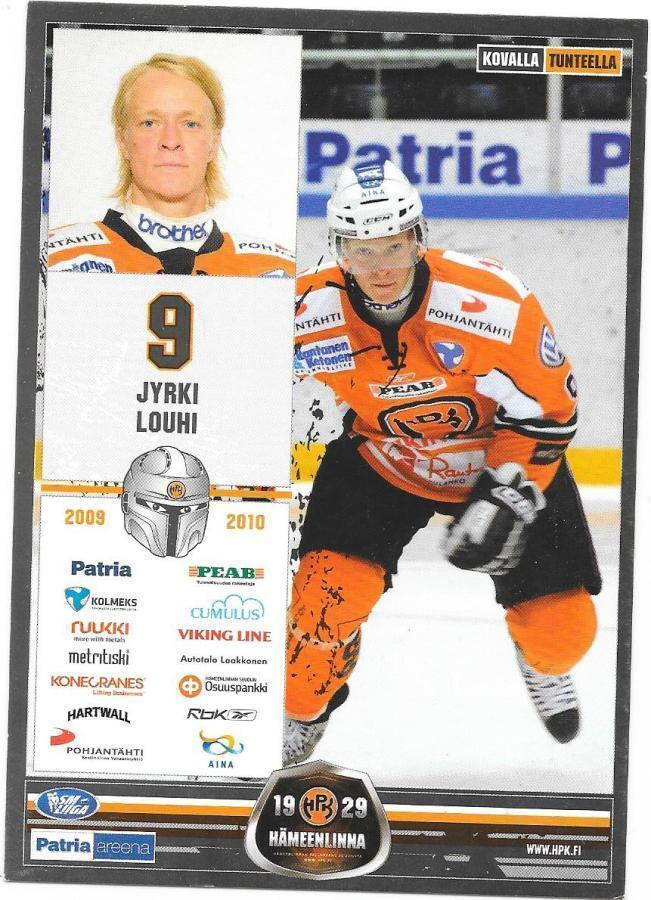 2009-10 HPK TeamIssue #9 Jyrki Louhi