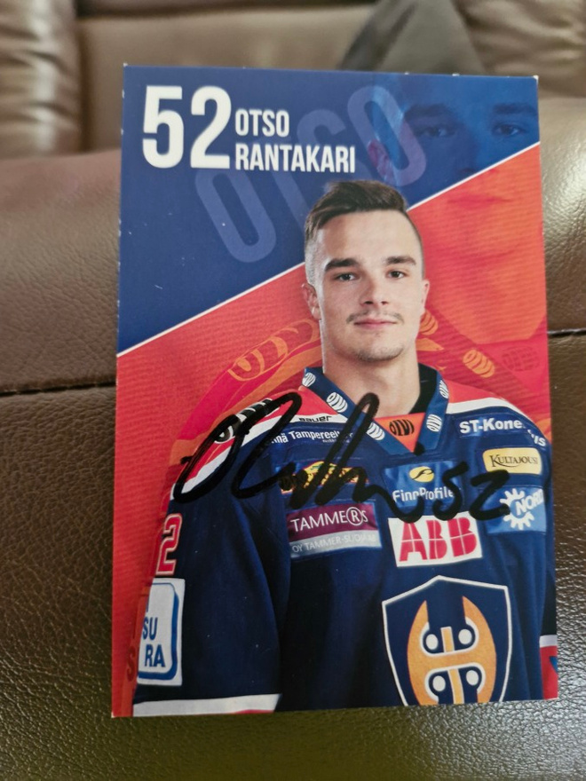 Otso Rantakari kortti nimmarilla