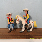 HYVÄT 80-90-LUVUN 2 kpl LUCKY LUKE + JOLLY JUMPER FIGUURIT - pikkukuva 2