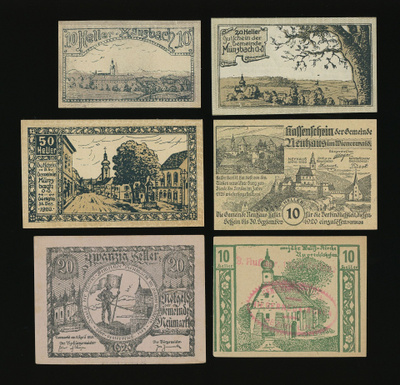 Itävalta Notgeld 6 kpl, erä 31