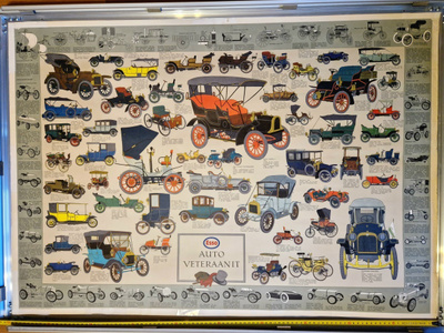 Esso vintage auto juliste. Auto Veteraanit 100×70 cm