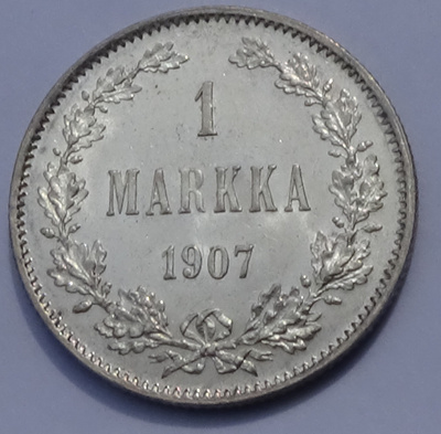 1907 1 markka kl8
