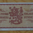 100 Markkaa 1957 Suomen pankki - pikkukuva 1