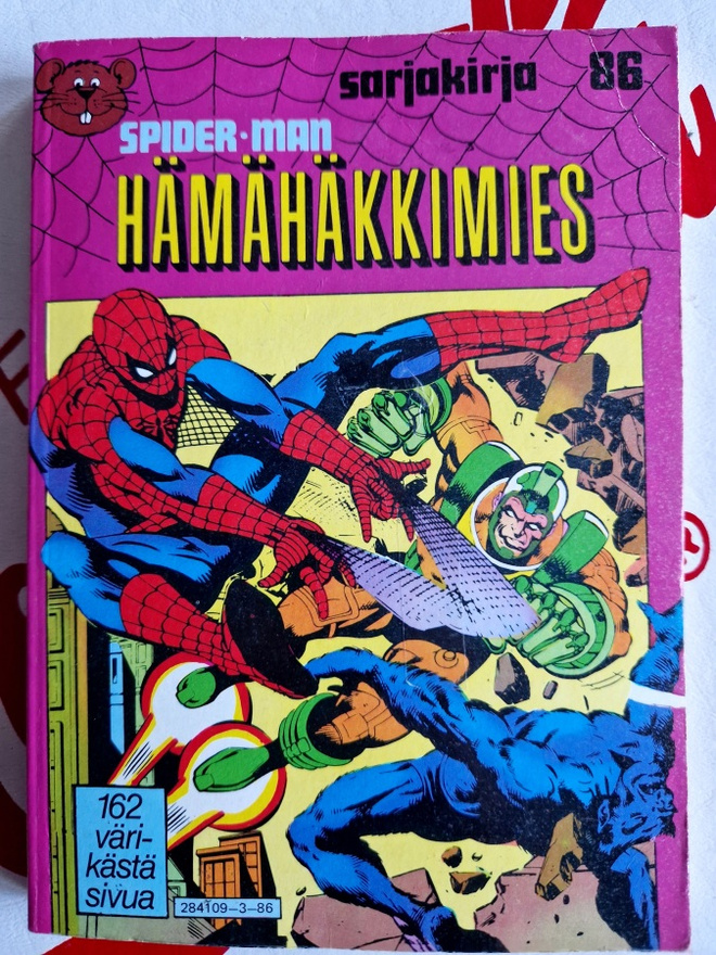 Sarjakirja 86 - Hämähäkkimies (Spider-Man) Semic  1983