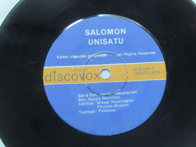 Salomon: Unisatu 7" single 1975