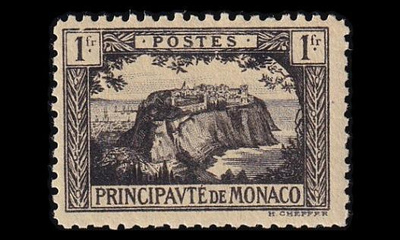 Monaco 60 ** Käyttösarja kallio 1 Fr (1922)