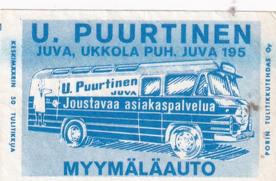 Juva, Ukkola, U. Puurtinen, myymäläauto.  s57