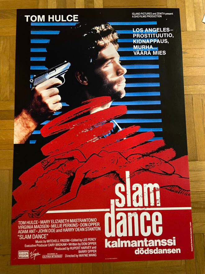 Vanha elokuvajuliste: Slam Dance - kalmantanssi