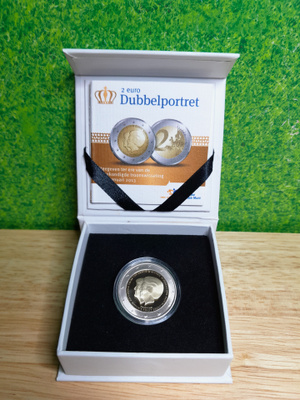 Alankomaat 2euro juhlaraha 2013 Proof Doppelportrait