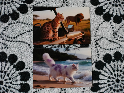 ~Kissa kortti~ 2kpl