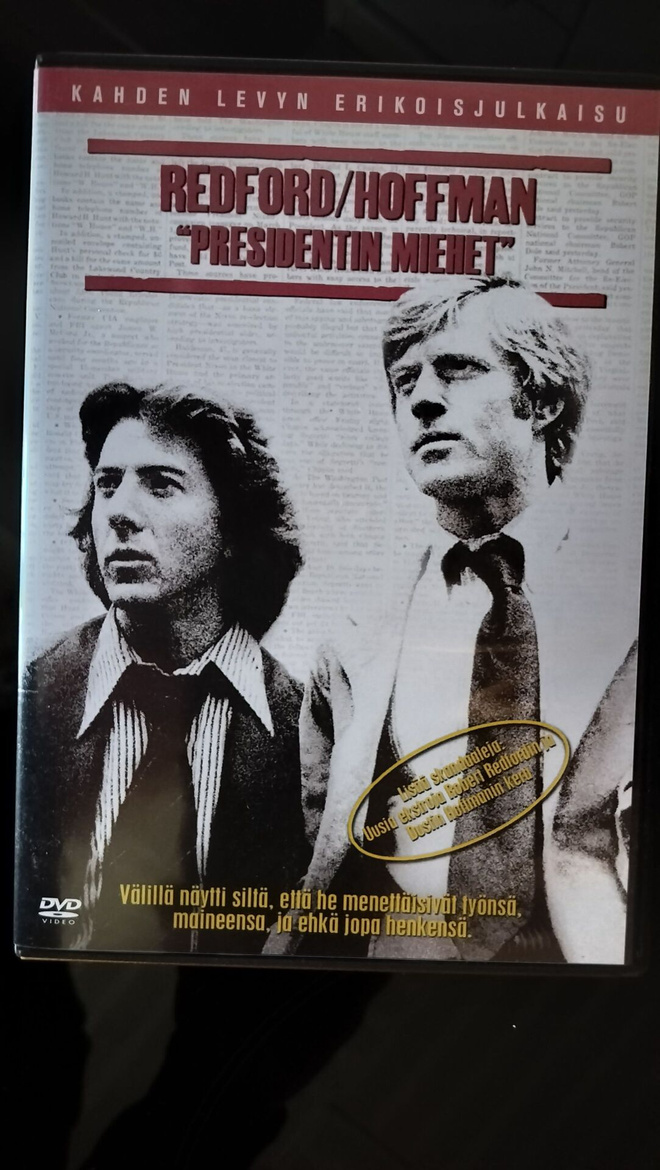 Redford / Hoffman "Presidentin Miehet" DVD