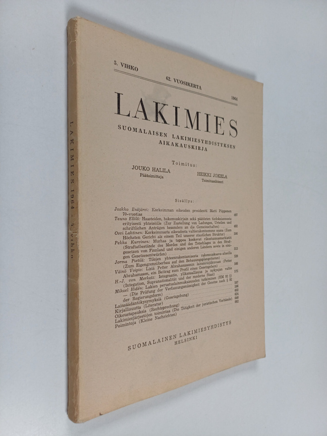 Lakimies : Suomalaisen lakimiesyhdistyksen aikakauskirja ...