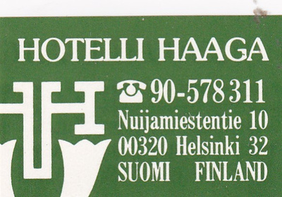 Helsinki, Hotelli Haaga, 3/11