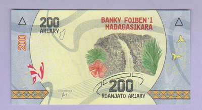 Madagascar 200 Ariary v.2017 UNC P-98