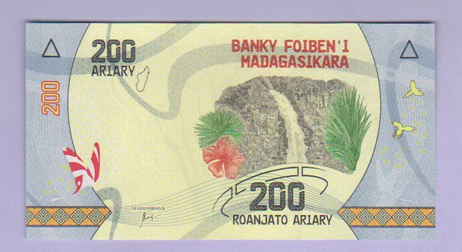 Madagascar 200 Ariary v.2017 UNC P-98