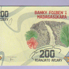 Madagascar 200 Ariary v.2017 UNC P-98 - pikkukuva 1