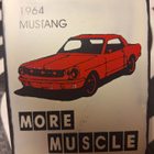 Metallinen pikku naulakko 1964 Mustang more muscle - pikkukuva 2