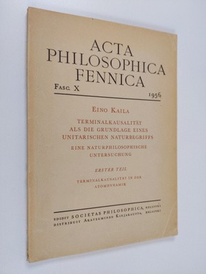 Eino Kaila : Terminalkausalität Als Die Grundlage Eines U...