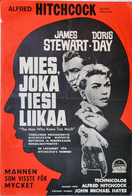 Elokuvajuliste: Mies, joka tiesi liikaa (Alfred Hitchcock)