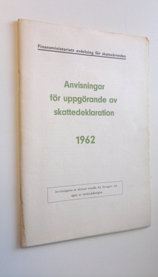 Finansministeriets skatteavdelning : Anvisningar för skat...