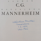 Veijo Meri : C. G. Mannerheim, Suomen marsalkka (signeera... - pikkukuva 3