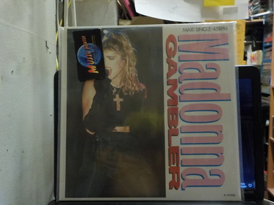 MADONNA - GAMBLER M-/M- 12" MAXI SINGLE