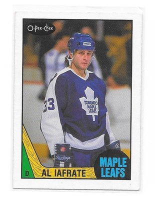 1987-88 OPC #238 Al Iafrate Toronto Maple Leafs
