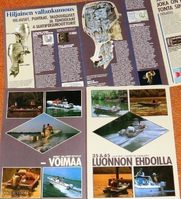 1992 Honda perämoottori mallisto esite - suomalainen