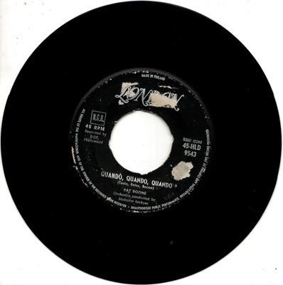 PAT BOONE: Quando, Quando, Quando / Willing And Eager   7"
