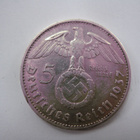Natsi-Saksa 5 Reichsmark 1937 G Paul von Hindenburg - pikkukuva 1