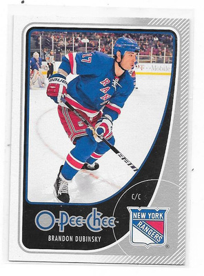 2010-11 OPC #287 Brandon Dubinsky New York Rangers
