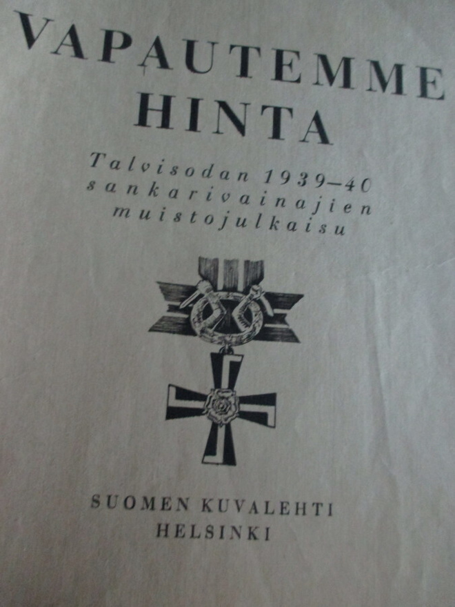 Vapautemme hinta  sodan 1939-1940 sankarivainajat