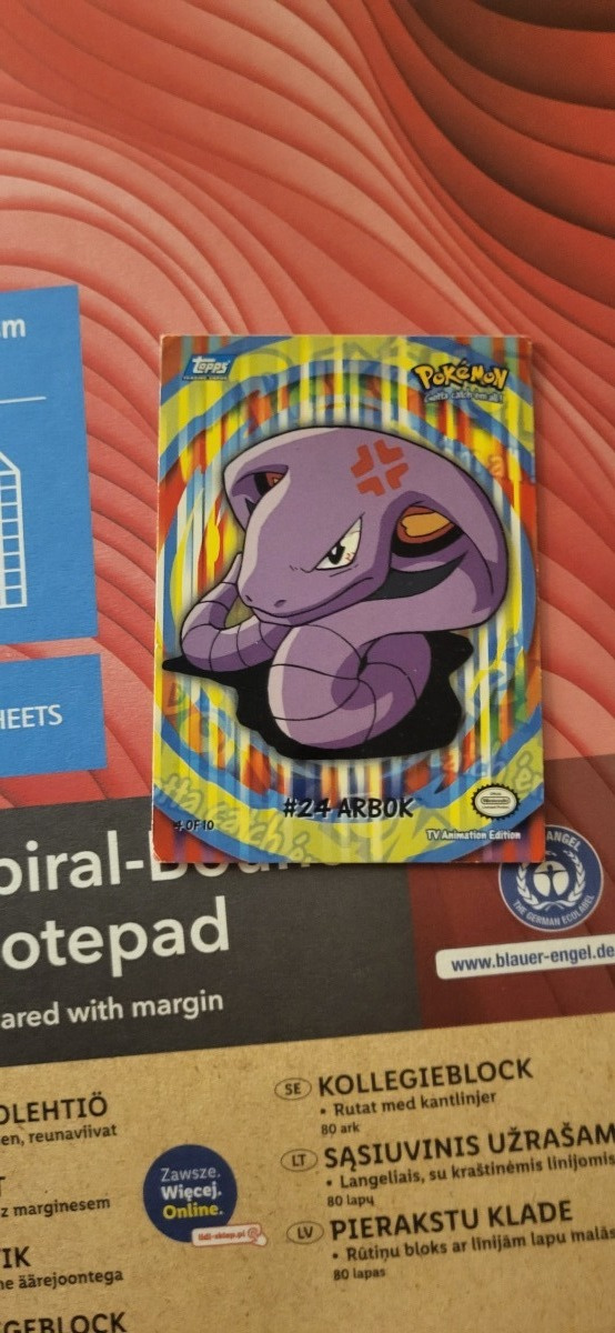 Arbok #4 Pokemon 2000 Topps TV Sticker card