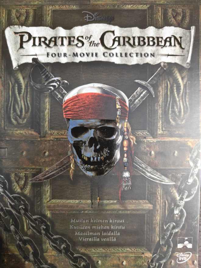 Pirates of The Caribbean 4 DVD kokoelma