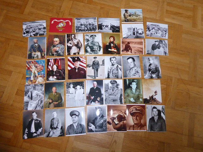 35 kpl militaria valokuvia WWII ja muita