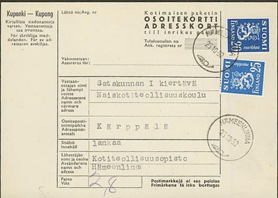 M30 1952 paketti