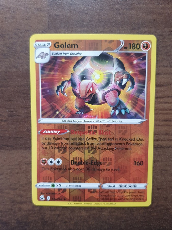 Pokemon Golem 137/264 Reverse holo Rare