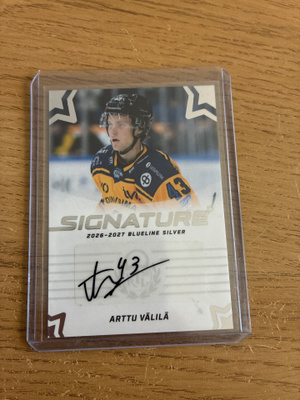 Arttu Välilä Lukko silver signature. Blueline 26-27