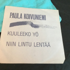 Paula Koivuniemi Kuuleeko yö Sonet single ps - pikkukuva 1