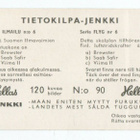 Purkkakuva Hellas TIETOKILPA-JENKKI n:o 90 ILMAILU - pikkukuva 2