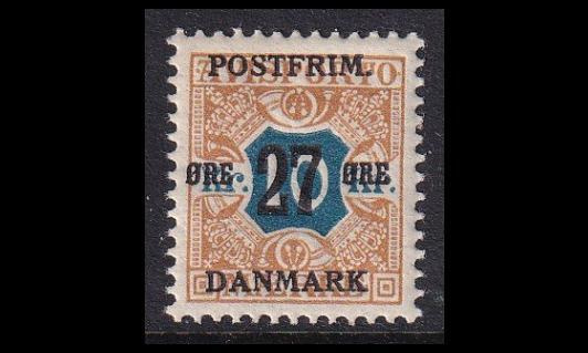 Tanska 96 * Avisporto pp 27/10 kr (1918)