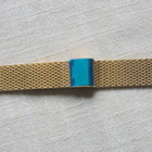 18mm Mesh teräsranneke - kullattu - pikkukuva 2