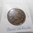 10 penniä 1900 tasaisesti patinoitunut siisti raha. - pikkukuva 5