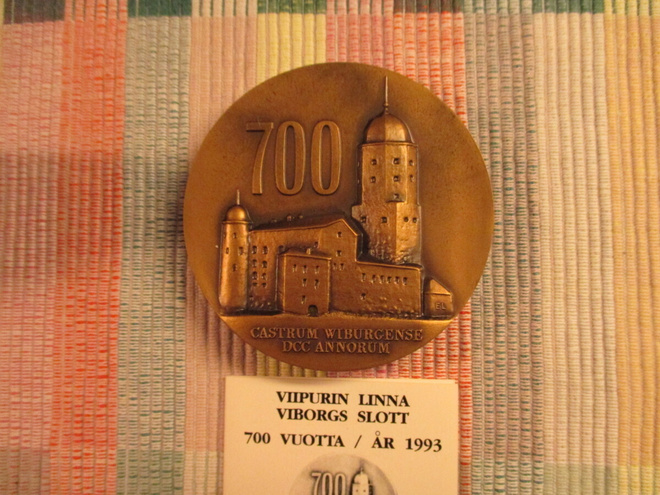 Viipurin Linna 700-vuotta mitali 1993.